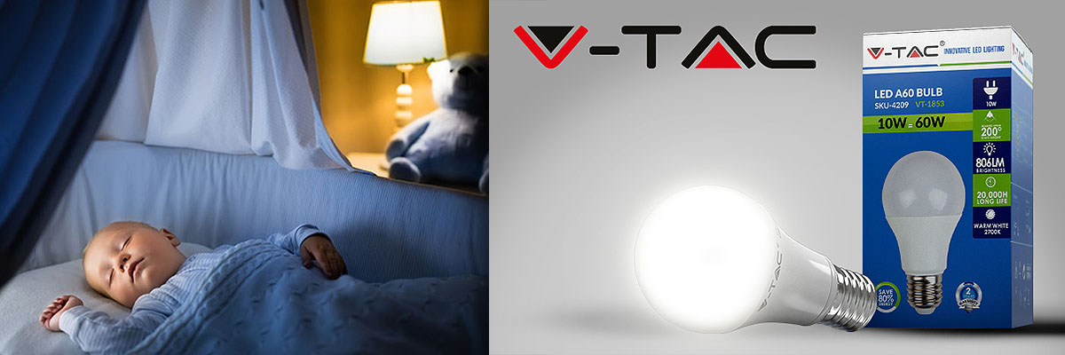 LED bulbs from V-TAC For quiet babies